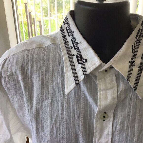 Fender men's ls casual dress SHIRT - Picture 2 of 3